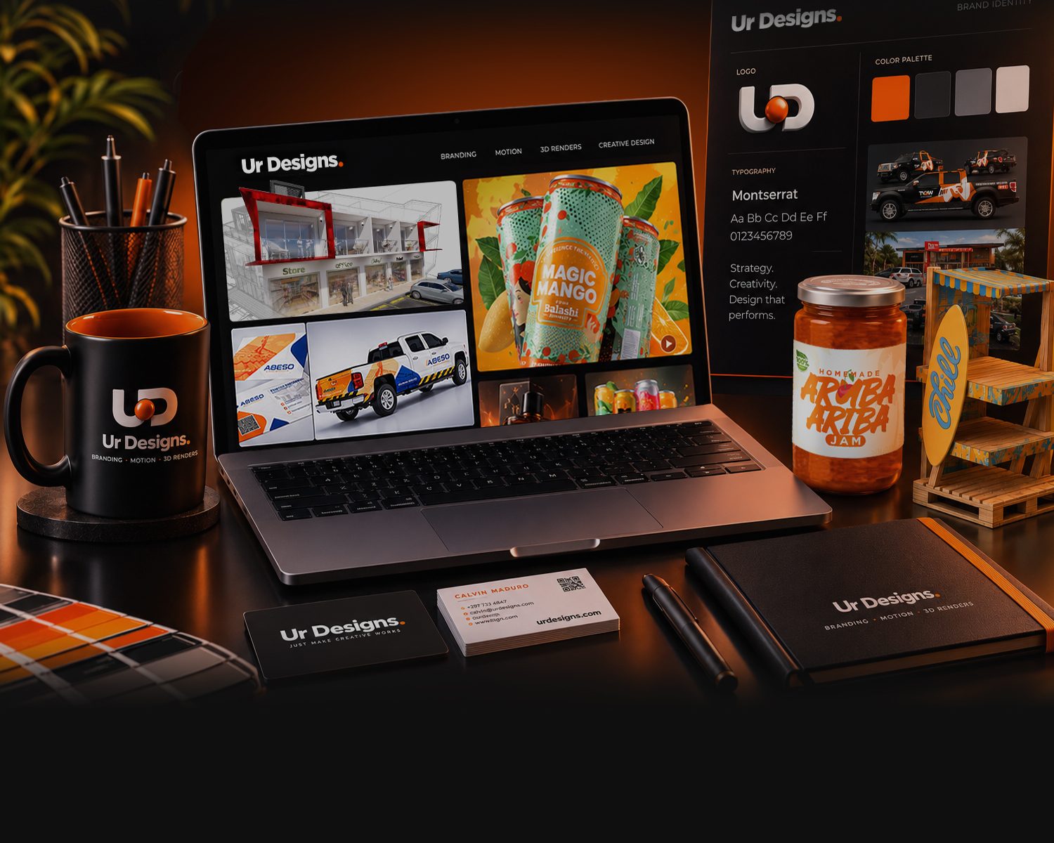 Creative laptop with design software